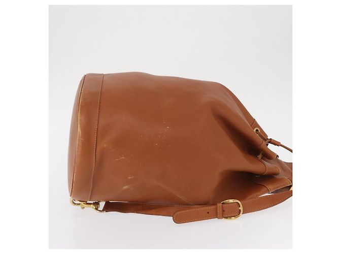 Borsa a corpo in pelle Gucci Bamboo marrone oro 003 2113 0037 Auth gh1689 D'oro - vista 3