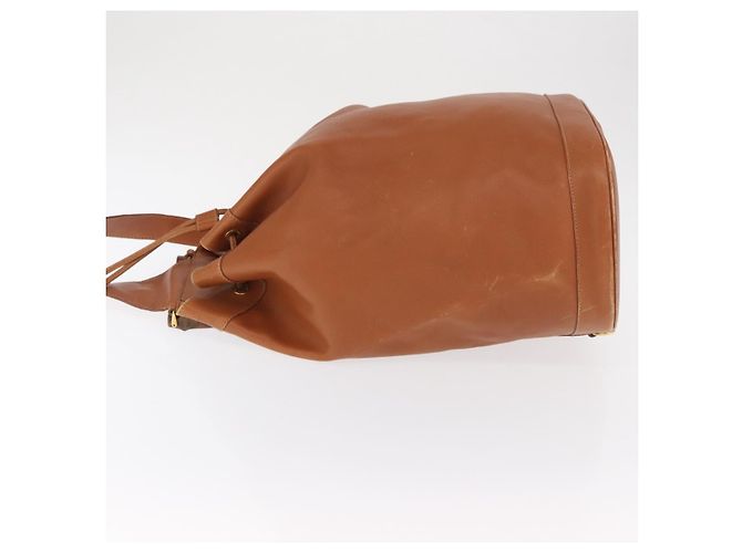 Borsa a corpo in pelle Gucci Bamboo marrone oro 003 2113 0037 Auth gh1689 D'oro - vista 4