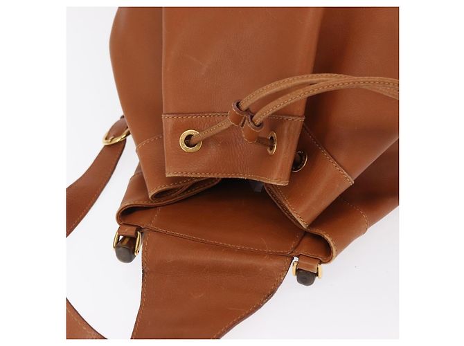Borsa a corpo in pelle Gucci Bamboo marrone oro 003 2113 0037 Auth gh1689 D'oro - vista 6