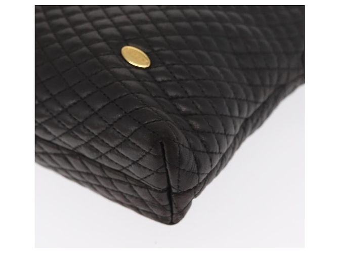 BALLY Borsa a Spalla con Catena Pelle Nera Oro Auth 171355 Nero D'oro - vista 14