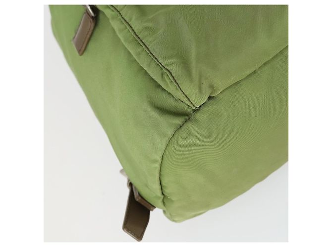 PRADA Backpack Nylon Green Silver Auth 165488 Silvery - view 15