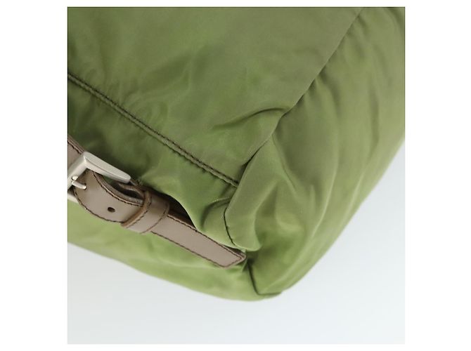 PRADA Backpack Nylon Green Silver Auth 165488 Silvery - view 17