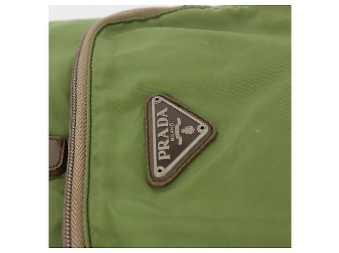 PRADA Backpack Nylon Green Silver Auth 165488 Silvery - view 18