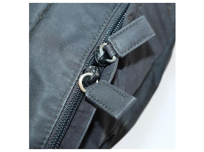 PRADA Borsa sportiva in nylon 2 vie nera argento autentica mr1877 Nero - vista 10