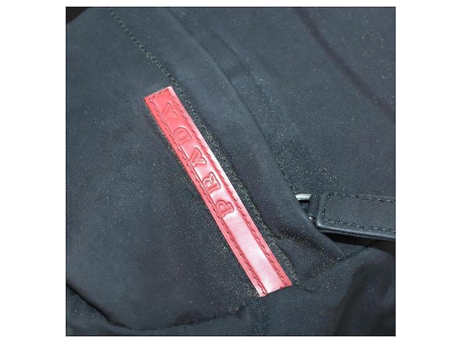 PRADA Borsa sportiva in nylon 2 vie nera argento autentica mr1877 Nero - vista 19