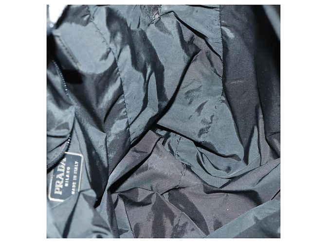 PRADA Borsa sportiva in nylon 2 vie nera argento autentica mr1877 Nero - vista 20