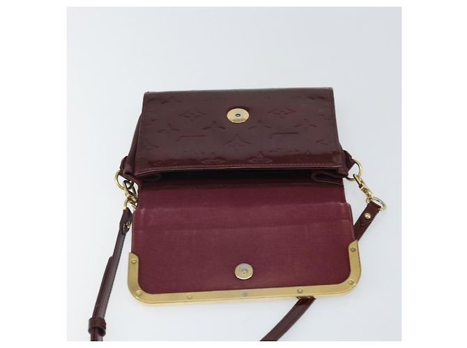 LOUIS VUITTON Borsa Rossmore PM Monogram Vernis Rossa Favist M91547 LV Auth ka2074 - vista 18