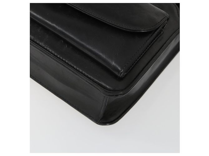 CHANEL Borsa a Spalla Matelassé in Pelle di Agnello Nera Oro CC Auth 159827SAV Nero D'oro - vista 15