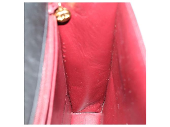 CHANEL Borsa a Spalla Matelassé in Pelle di Agnello Nera Oro CC Auth 159827SAV Nero D'oro - vista 20