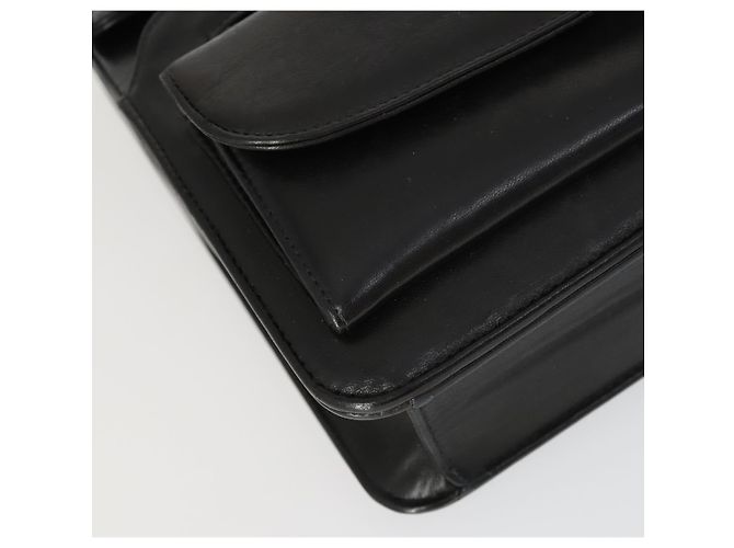 CHANEL Borsa a Spalla Matelassé in Pelle di Agnello Nera Oro CC Auth 159827SAV Nero D'oro - vista 8