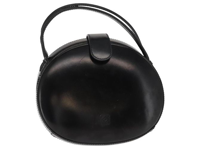 Borsa a mano LOEWE in pelle nera e oro Auth bs33105 Nero D'oro - vista 13