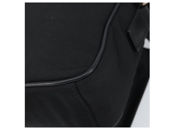 Borsa a Spalla GUCCI Nylon Nero Argento 018 1619 Auth 170116 - vista 15