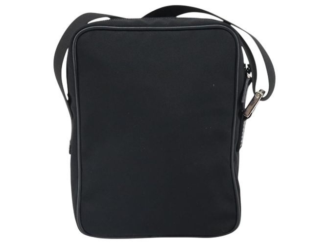 Borsa a Spalla GUCCI Nylon Nero Argento 018 1619 Auth 170116 - vista 2