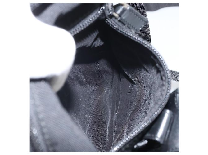 Borsa a Spalla GUCCI Nylon Nero Argento 018 1619 Auth 170116 - vista 23