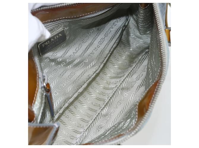 PRADA Tote Bag Nylon Hellblau Silber Auth 170632 - Ansicht 11