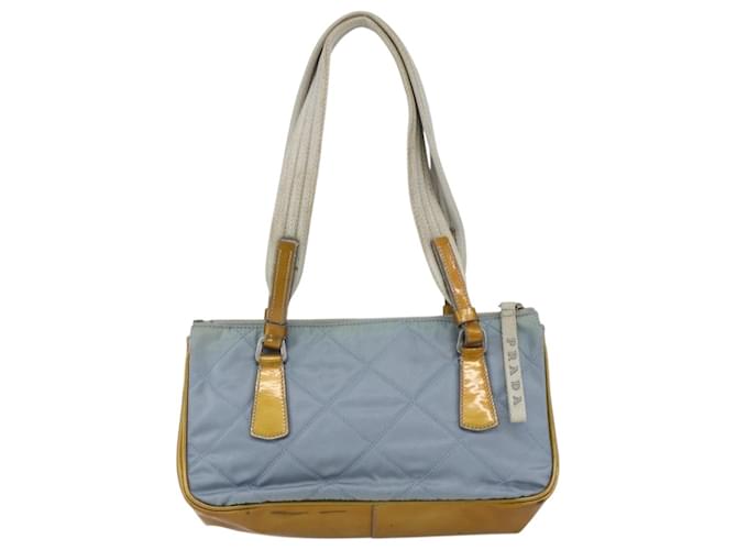 PRADA Tote Bag Nylon Hellblau Silber Auth 170632 - Ansicht 2