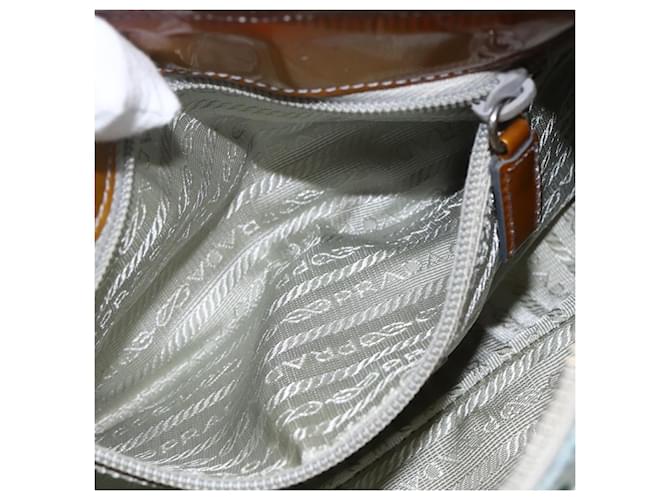 PRADA Tote Bag Nylon Hellblau Silber Auth 170632 - Ansicht 23