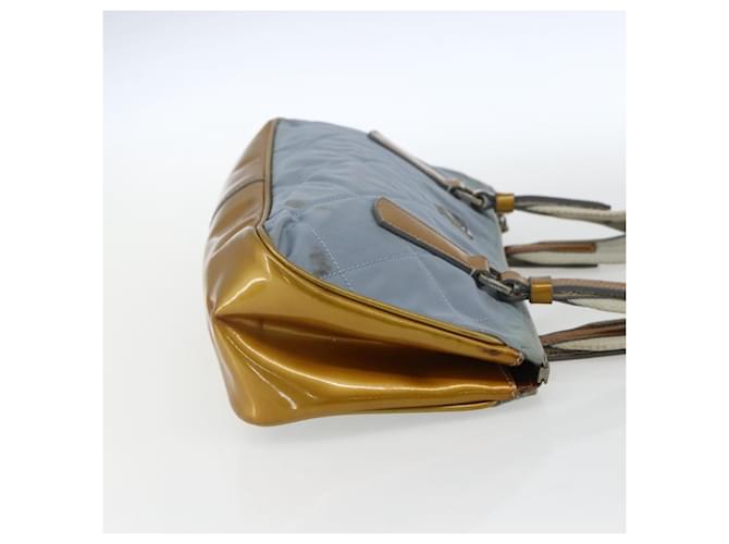 PRADA Tote Bag Nylon Hellblau Silber Auth 170632 - Ansicht 4