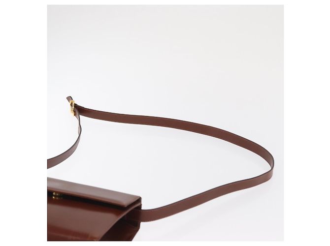 Borsa a Spalla Salvatore Ferragamo in Pelle Marrone Oro Auth 170263 D'oro - vista 8