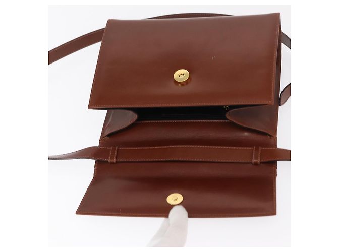 Borsa a Spalla Salvatore Ferragamo in Pelle Marrone Oro Auth 170263 D'oro - vista 9