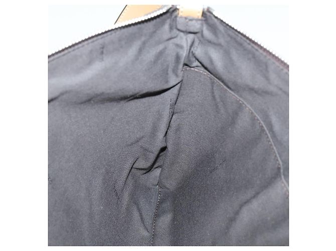 Bolsa de Ombro em Lona Zucca FENDI Preto Marrom Prata Auth SW2121SAM - vista 19