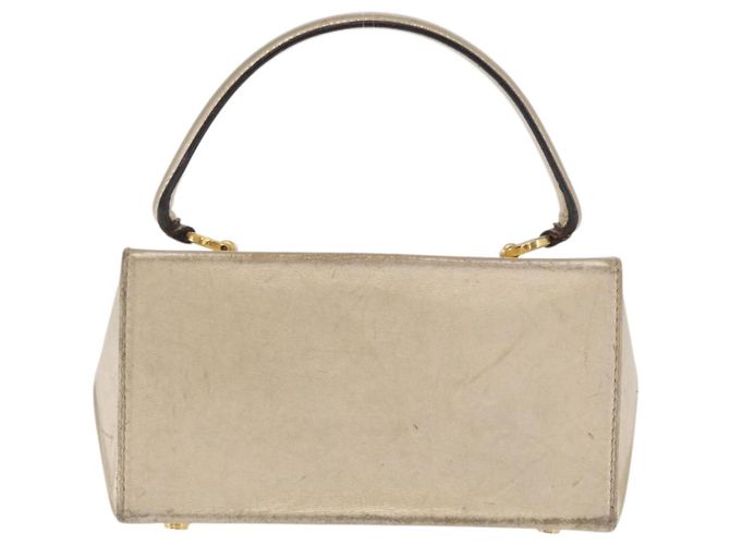 Borsa a mano Gancini in pelle Salvatore Ferragamo oro Auth BA10111 D'oro - vista 2