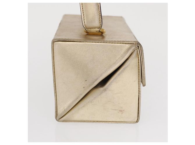 Borsa a mano Gancini in pelle Salvatore Ferragamo oro Auth BA10111 D'oro - vista 4