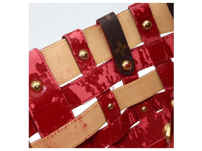 LOUIS VUITTON Borsa Tote Monogram Ruby Sarina MM Rossa M95611 LV Auth ka2035 Rosso Monogramma - vista 10