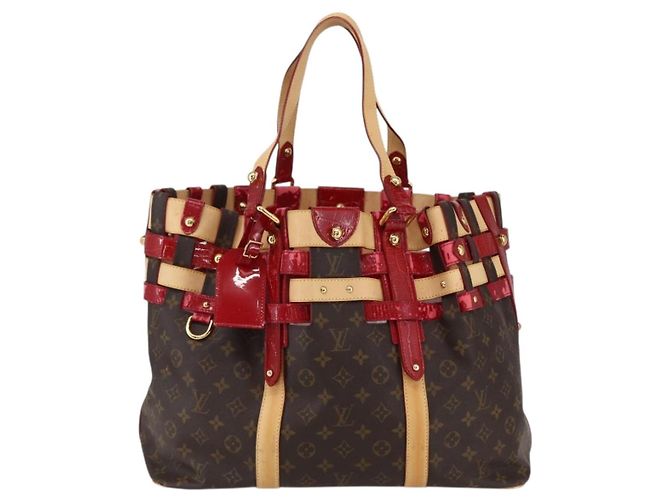 LOUIS VUITTON Borsa Tote Monogram Ruby Sarina MM Rossa M95611 LV Auth ka2035 Rosso Monogramma - vista 13