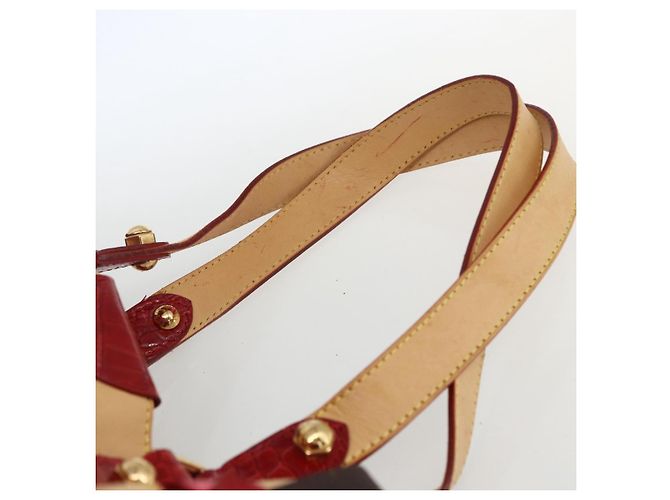 LOUIS VUITTON Borsa Tote Monogram Ruby Sarina MM Rossa M95611 LV Auth ka2035 Rosso Monogramma - vista 14