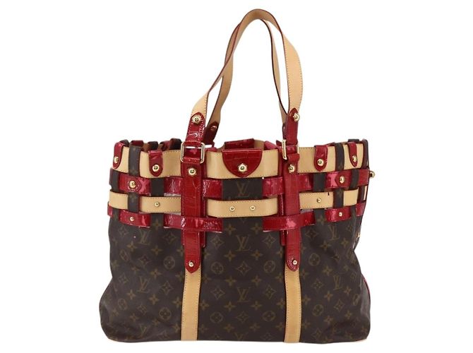 LOUIS VUITTON Borsa Tote Monogram Ruby Sarina MM Rossa M95611 LV Auth ka2035 Rosso Monogramma - vista 2