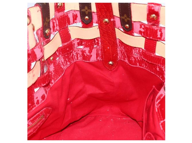 LOUIS VUITTON Borsa Tote Monogram Ruby Sarina MM Rossa M95611 LV Auth ka2035 Rosso Monogramma - vista 20
