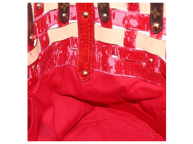 LOUIS VUITTON Borsa Tote Monogram Ruby Sarina MM Rossa M95611 LV Auth ka2035 Rosso Monogramma - vista 21