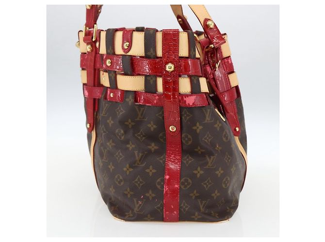LOUIS VUITTON Borsa Tote Monogram Ruby Sarina MM Rossa M95611 LV Auth ka2035 Rosso Monogramma - vista 3