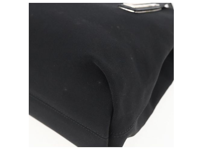 Borsa a mano Salvatore Ferragamo in tela nera 339933 Auth bs33179 Nero - vista 15