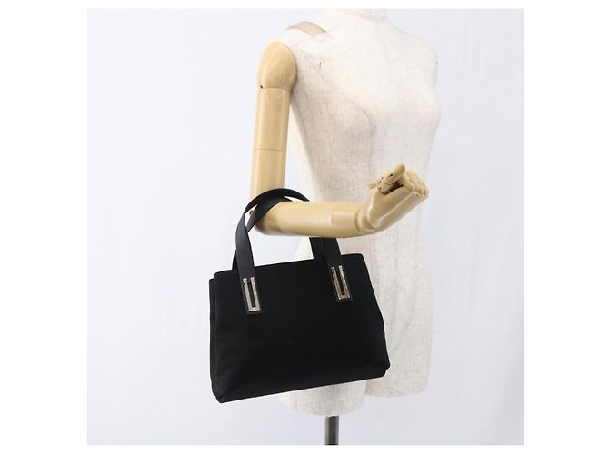 Borsa a mano Salvatore Ferragamo in tela nera 339933 Auth bs33179 Nero - vista 22