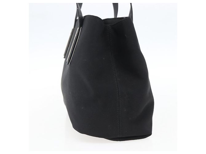 Borsa a mano Salvatore Ferragamo in tela nera 339933 Auth bs33179 Nero - vista 3