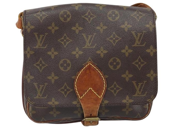 LOUIS VUITTON Borsa a Spalla Monogram Cartouchiere MM M51253 LV Auth bs33026 Monogramma - vista 13