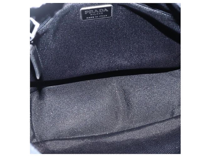 Borsa Tote Prada in nylon crema argento Auth bs33042 Crudo - vista 11