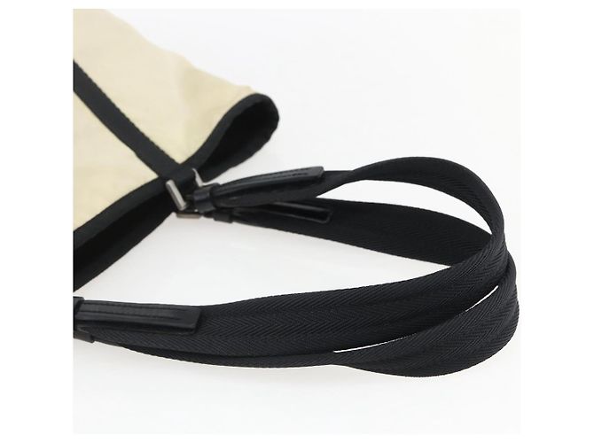 Borsa Tote Prada in nylon crema argento Auth bs33042 Crudo - vista 7