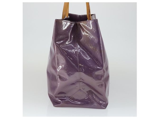 LOUIS VUITTON Borsa Tote Reade GM Monogram Vernis Viola M91085 LV Auth 169236 Porpora - vista 4