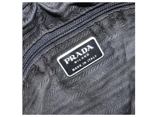Borsa a Spalla PRADA Nylon Nero Argento Autentica 170408 - vista 19