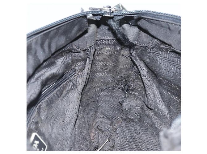 Borsa a Spalla PRADA Nylon Nero Argento Autentica 170408 - vista 20