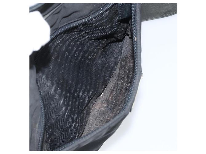 Borsa a Spalla PRADA Nylon Nero Argento Autentica 170408 - vista 24