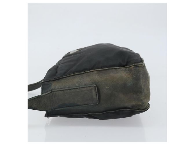 Borsa a Spalla PRADA Nylon Nero Argento Autentica 170408 - vista 4