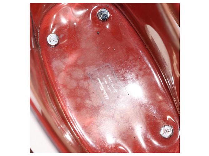 Borsa a mano Salvatore Ferragamo in pelle rossa argento Auth 149839 Rosso - vista 11