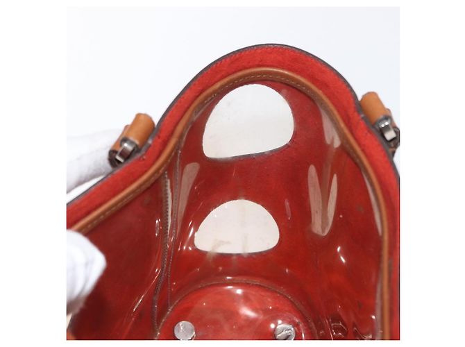 Borsa a mano Salvatore Ferragamo in pelle rossa argento Auth 149839 Rosso - vista 21