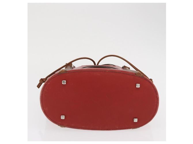 Borsa a mano Salvatore Ferragamo in pelle rossa argento Auth 149839 Rosso - vista 5