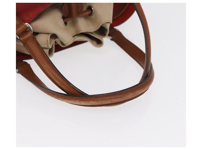 Borsa a mano Salvatore Ferragamo in pelle rossa argento Auth 149839 Rosso - vista 7
