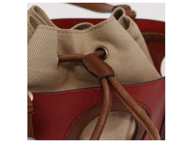 Borsa a mano Salvatore Ferragamo in pelle rossa argento Auth 149839 Rosso - vista 9